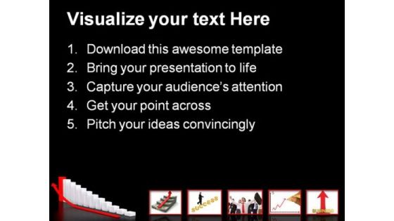Growth Chart With Success Business PowerPoint Templates And PowerPoint Backgrounds 0311
