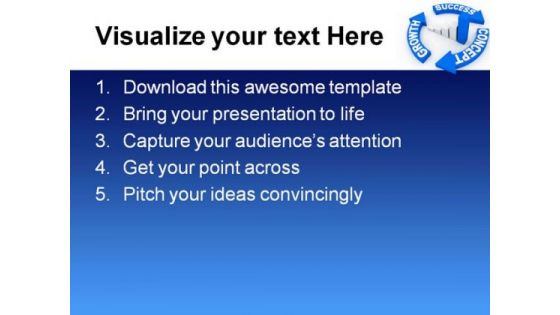 Growth Concept Success PowerPoint Templates And PowerPoint Backgrounds 0811