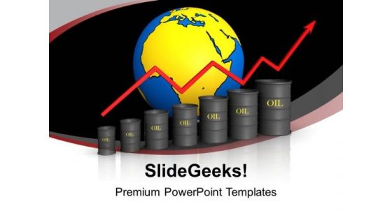 Growth In Oil Chart Global PowerPoint Templates Ppt Backgrounds For Slides 1212