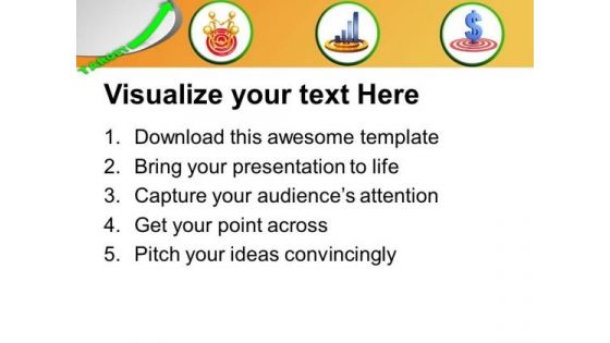 Growth In Profit And Sales Targets PowerPoint Templates Ppt Backgrounds For Slides 0313