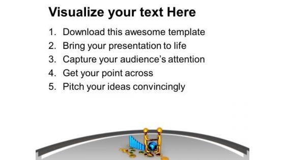 Growth Money Depends On Global Relation PowerPoint Templates Ppt Backgrounds For Slides 0613