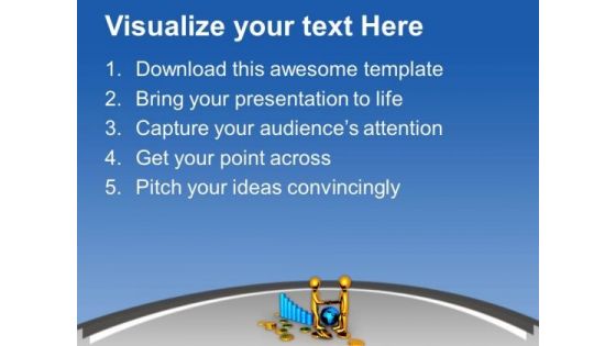 Growth Money Depends On Global Relation PowerPoint Templates Ppt Backgrounds For Slides 0613
