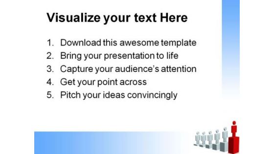 Growth Of Manpower Leadership PowerPoint Themes And PowerPoint Slides 0411