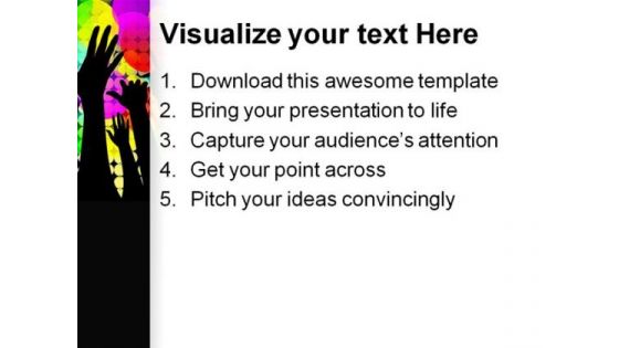 Grunge Crowd People PowerPoint Themes And PowerPoint Slides 0611