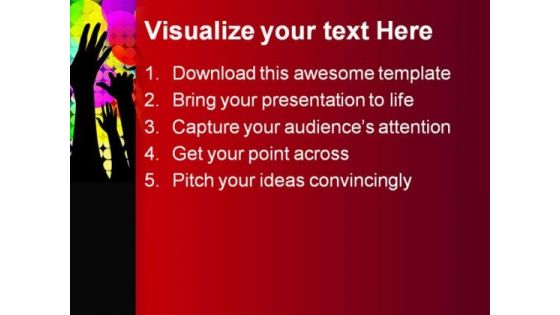 Grunge Crowd People PowerPoint Themes And PowerPoint Slides 0611