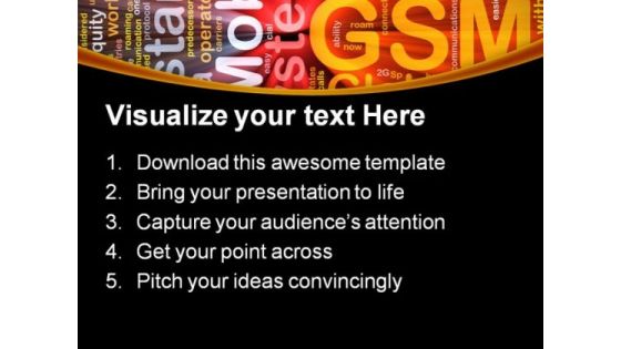 Gsm Global Communication Technology PowerPoint Templates And PowerPoint Backgrounds 0611
