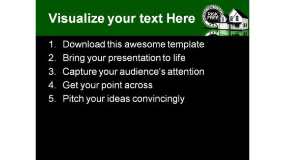 Guaranteed Home Real Eastate PowerPoint Backgrounds And Templates 1210