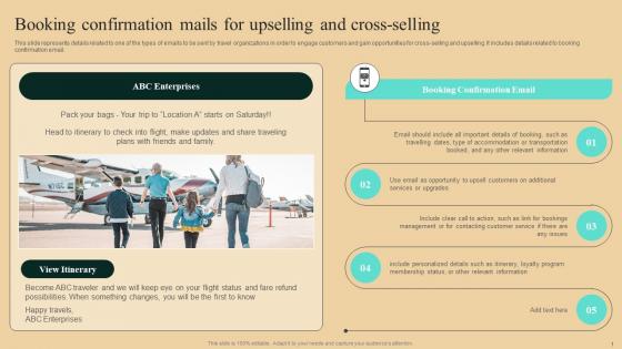 Guide To Winning Tourism Booking Confirmation Mails For Upselling And Cross Selling Mockup Pdf