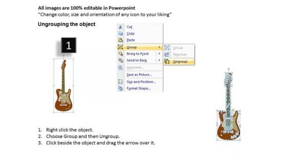 Guitar Violin Microphone PowerPoint Templates Editable Ppt Slides