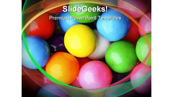 Gum Balls Shapes PowerPoint Templates And PowerPoint Backgrounds 0311
