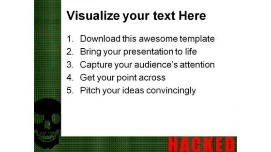 Hacked Internet Technology PowerPoint Templates And PowerPoint Backgrounds 0611