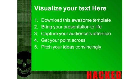 Hacked Internet Technology PowerPoint Templates And PowerPoint Backgrounds 0611