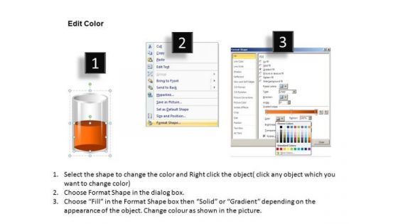 Half Full To Almost Full Liquid Glass PowerPoint Templates Editable Ppt Slides