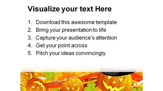 Halloween01 Autumn Festival PowerPoint Template 1010