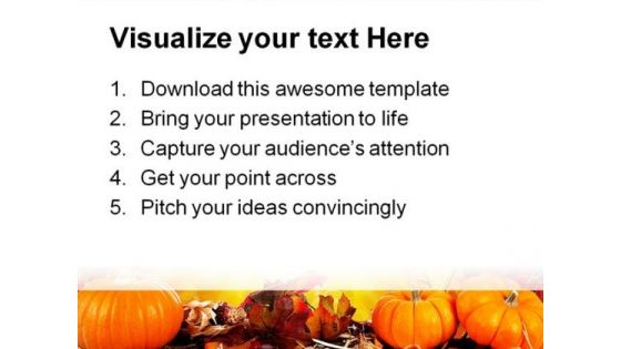 Halloween Border Nature PowerPoint Template 1010