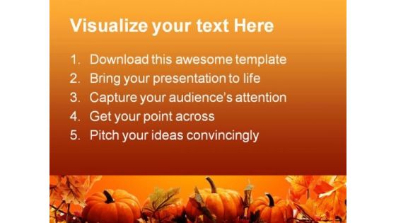Halloween Nature Abstract PowerPoint Template 0610
