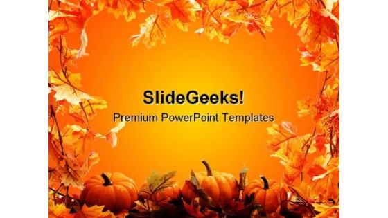 Halloween Nature Abstract PowerPoint Template 0610