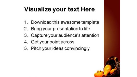 Halloween Nature PowerPoint Template 0610