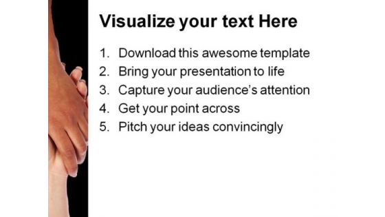 Hand For Help Metaphor PowerPoint Templates And PowerPoint Backgrounds 0711