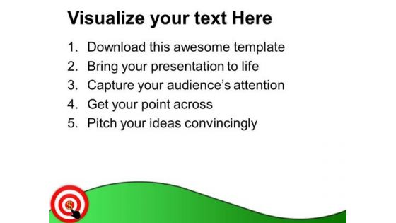 Hand Pointing Target Dollar Sign PowerPoint Templates Ppt Backgrounds For Slides 0213