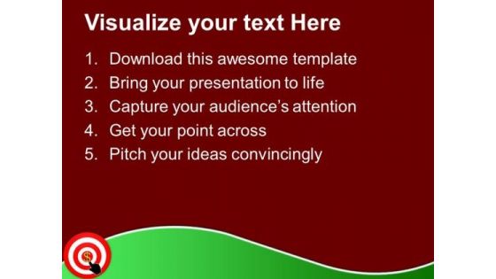 Hand Pointing Target Dollar Sign PowerPoint Templates Ppt Backgrounds For Slides 0213
