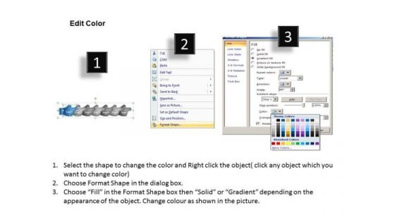 Hands Depicting 7 Stages Process Flow Chart Maker Free PowerPoint Slides