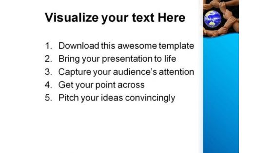 Hands Framing The Earth Global PowerPoint Themes And PowerPoint Slides 0211