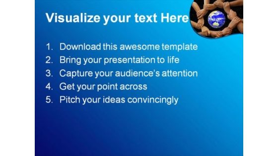Hands Framing The Earth Global PowerPoint Themes And PowerPoint Slides 0211