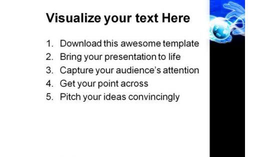 Hands Line Planet Earth Global PowerPoint Themes And PowerPoint Slides 0211