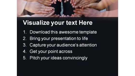 Hands Success People PowerPoint Themes And PowerPoint Slides 0911