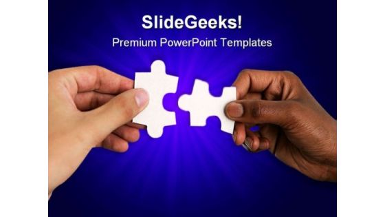 Hands With Puzzles Shapes PowerPoint Themes And PowerPoint Slides 0411