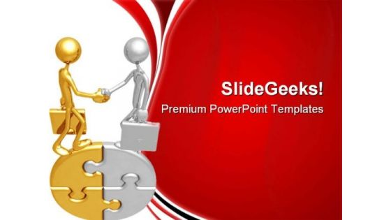 Handshake01 Business PowerPoint Templates And PowerPoint Backgrounds 0711