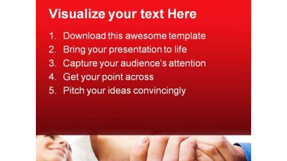 Handshake After Contract Business PowerPoint Templates And PowerPoint Backgrounds 0611