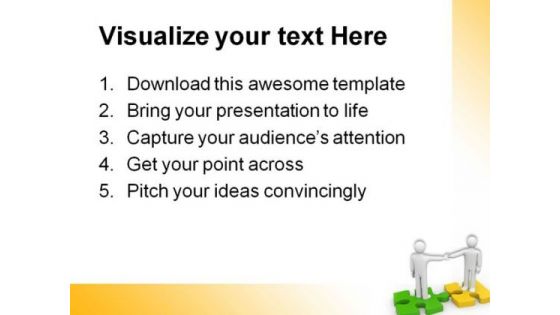 Handshake Agreement Business PowerPoint Themes And PowerPoint Slides 0511
