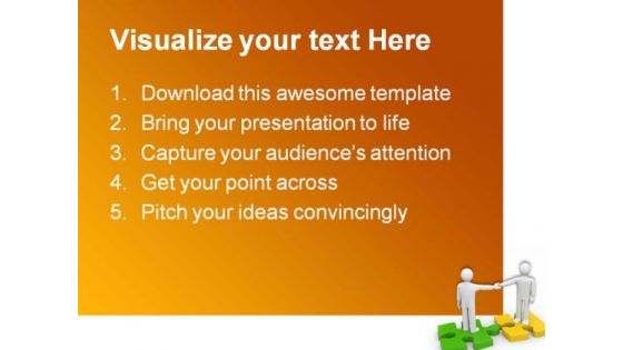 Handshake Agreement Business PowerPoint Themes And PowerPoint Slides 0511