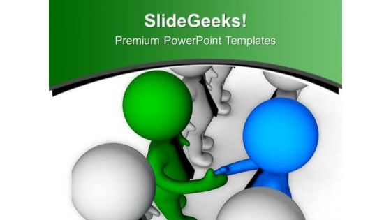 Handshake Between Two Team Leaders PowerPoint Templates Ppt Backgrounds For Slides 0713 Handshake Between Two Team Leaders PowerPoint Templates Ppt Backgrounds For Slides 0713