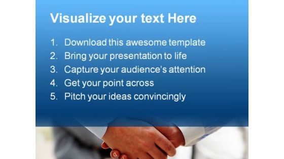 Handshake Business PowerPoint Backgrounds And Templates 1210