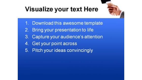 Handshake Business PowerPoint Themes And PowerPoint Slides 0411