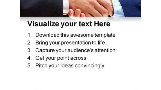 Handshake Business PowerPoint Themes And PowerPoint Slides 0611