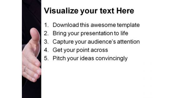 Handshake Gesture Business PowerPoint Templates And PowerPoint Backgrounds 0711