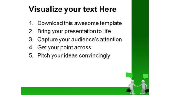 Handshake Meeting Business PowerPoint Templates And PowerPoint Backgrounds 0911
