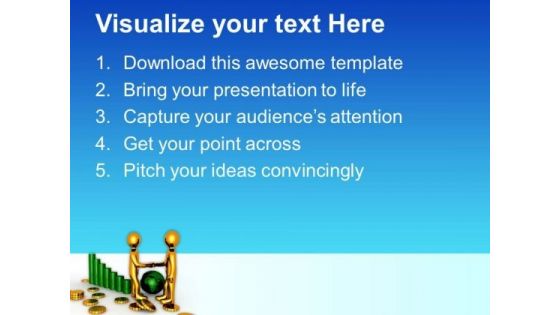 Handshake On Business Growth PowerPoint Templates Ppt Backgrounds For Slides 0713