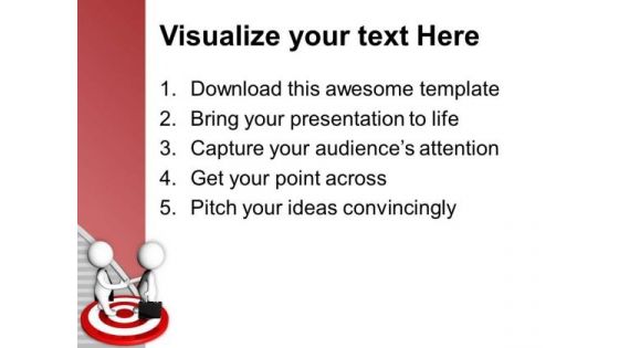 Handshake On Target PowerPoint Templates Ppt Backgrounds For Slides 0713