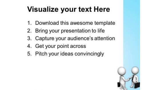 Handshake With Clients For Business PowerPoint Templates Ppt Backgrounds For Slides 0613