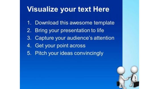 Handshake With Clients For Business PowerPoint Templates Ppt Backgrounds For Slides 0613