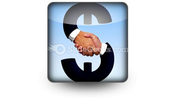 Handshake With Money PowerPoint Icon S