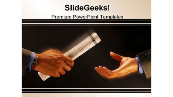 Handsoff Business PowerPoint Background And Template 1210