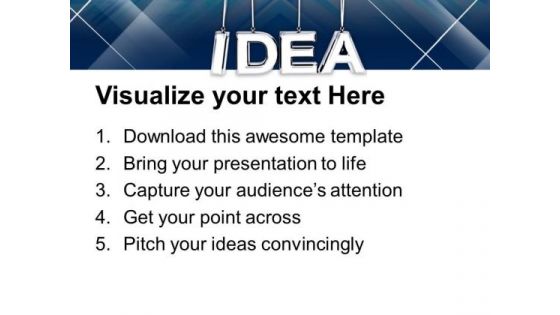 Hanging Idea Symbol PowerPoint Templates And PowerPoint Themes 0912