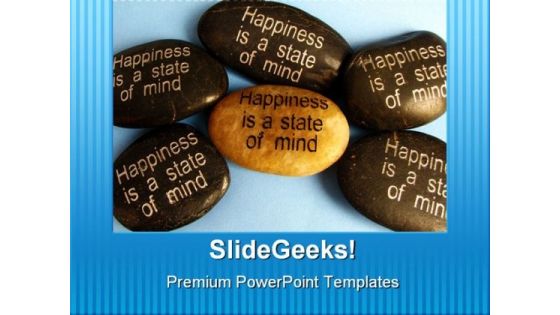 Happiness Affirmation Metaphor PowerPoint Templates And PowerPoint Backgrounds 0711