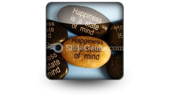 Happiness Affirmations PowerPoint Icon S